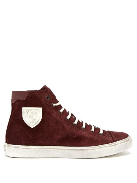 Saint Laurent Bedford Suede Hightop Sneakers Shoes Trainers 46